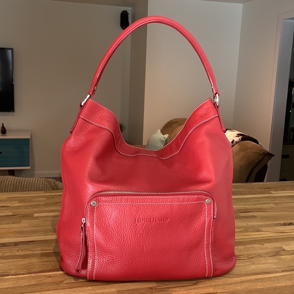 Authentic Longchamp  Large Genuine Leather Tote - Picture 2 of 14